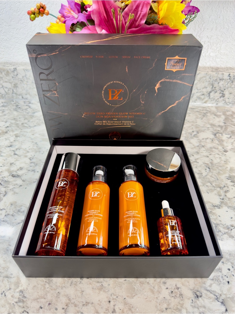 Below Zero Glow Vitamin C Skincare Rejuvenation Moisturizer Set